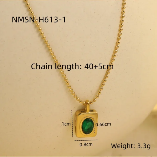 Vacation Style Heart Shape with Zircon Inlay Pendant Necklace