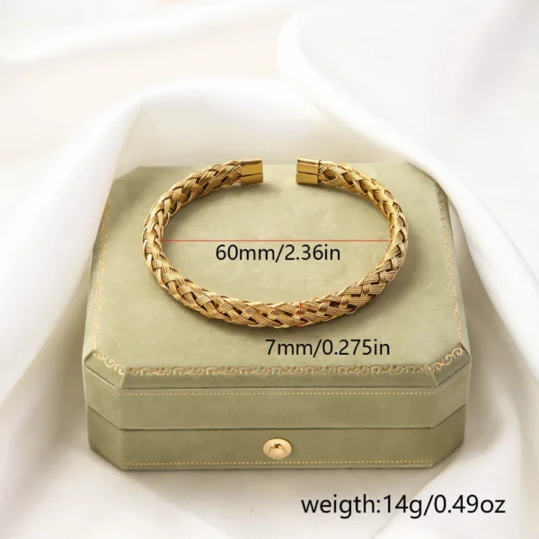 Casual Simple Style Solid Color Titanium Steel Bangle