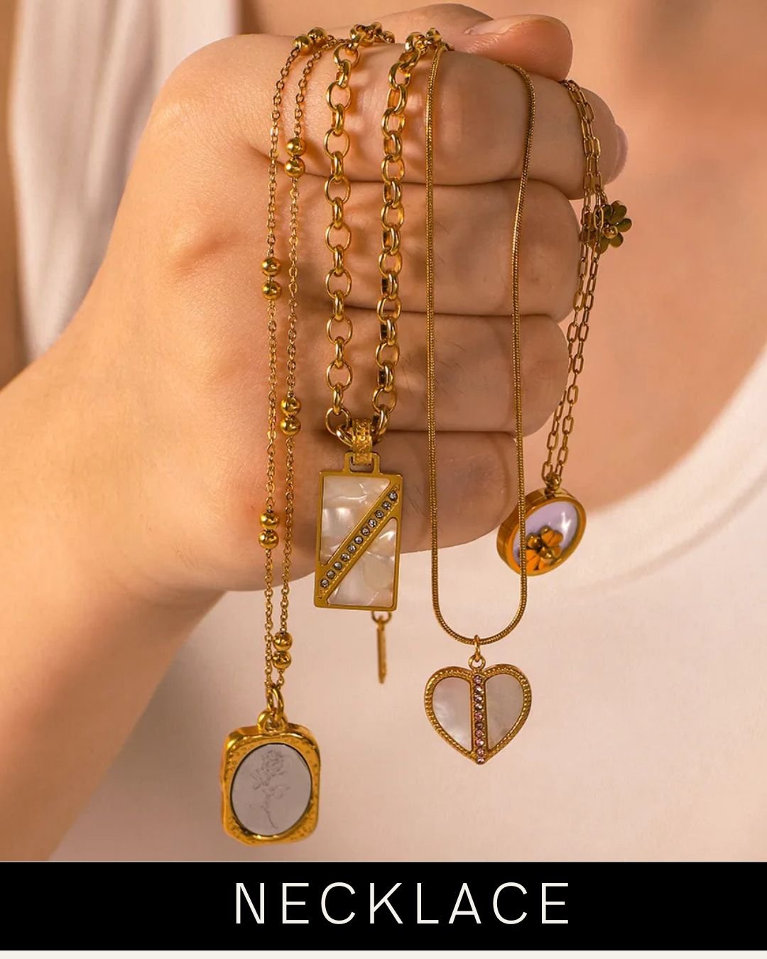 Minimalist Beige Jewelry Promotional Instagram Post