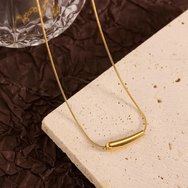 Sweet Simple Style Geometric Shape anti tarnish gold plated Necklace