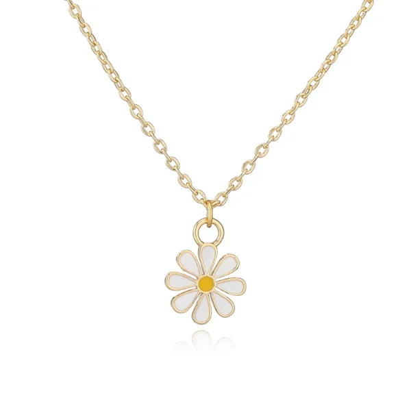 Cute Anti tarnish White daisy Jewellery set - Set of 3 pc