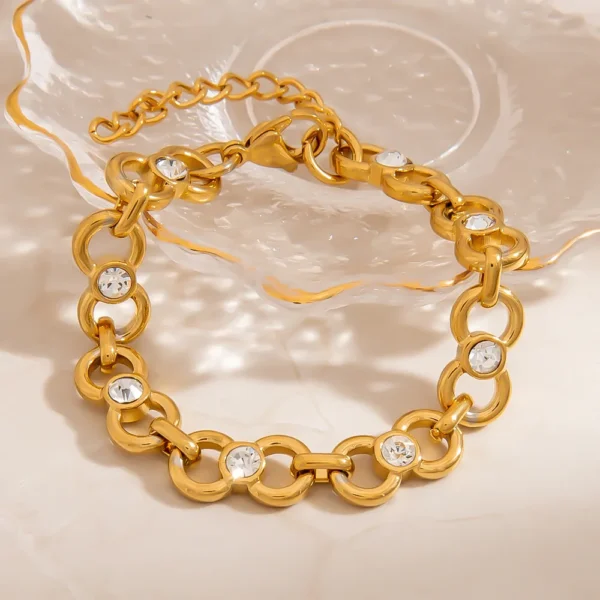 Butterfly Knot 18K Gold Plated Pig Nose Handmade Bracelet